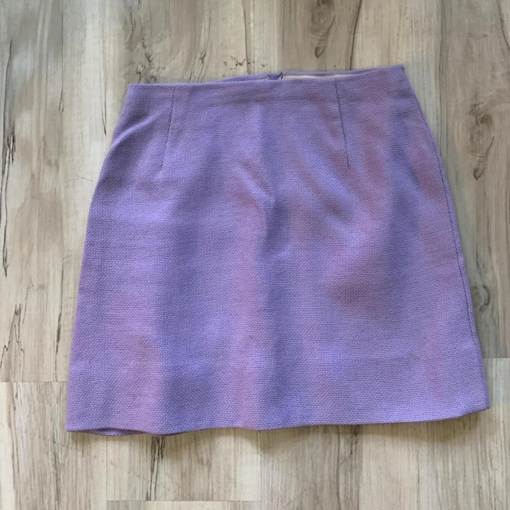 Vintage 1960s purple‎ mini skirt with zipper and pockets Bobbie Brooks